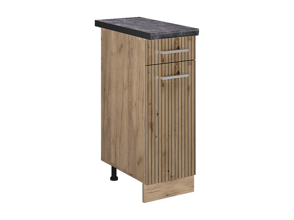 Meuble cuisine chêne artisan 30x60x81.6 r-line