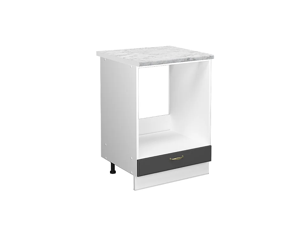 Meuble pour four anthracite-or 60x60x82 fame-line