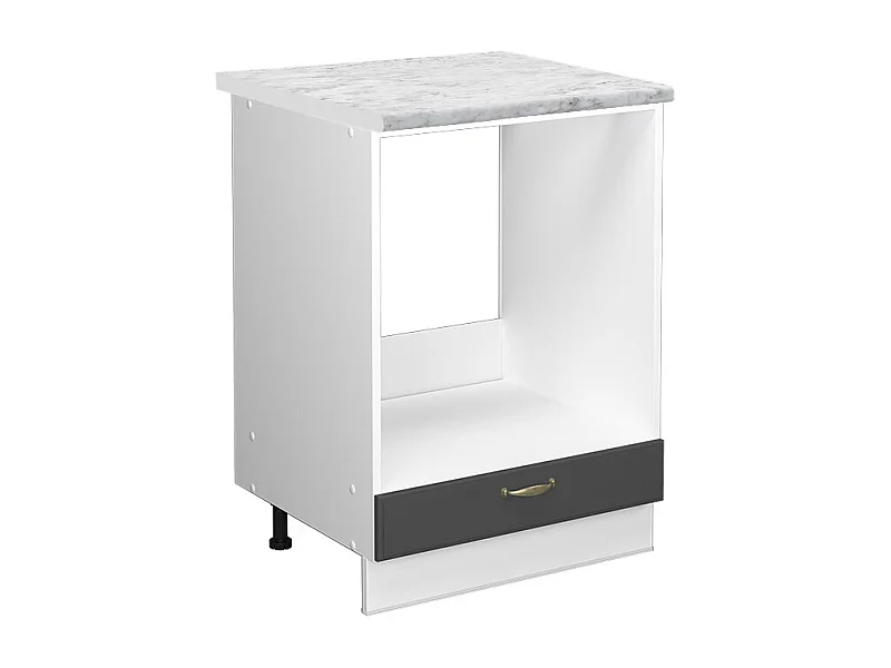 Meuble pour four anthracite-or 60x60x82 fame-line