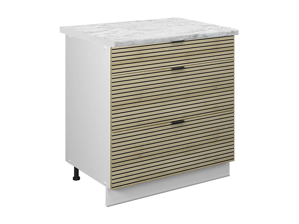 Küchenunterschrank eiche paneel 80x60x82 fame-line