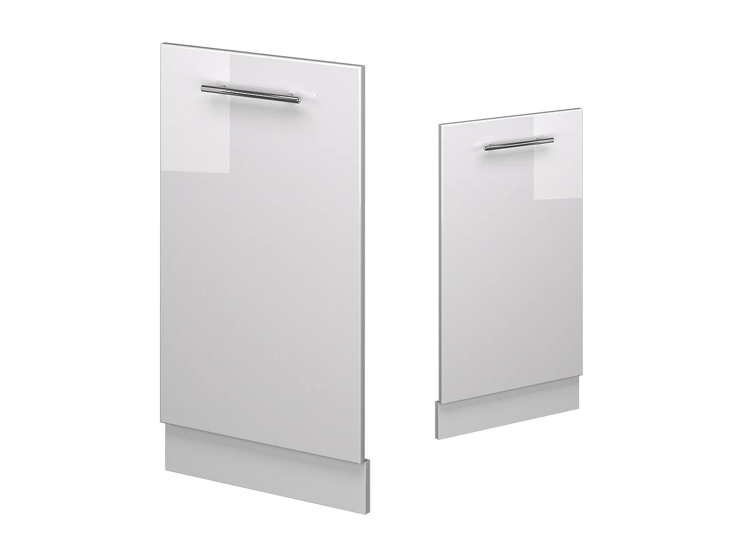 Panel frontal del lavavajillas blanco alto brillo 45x1.6x81.8 fame-line