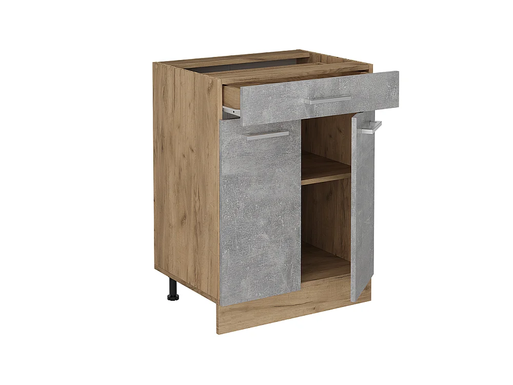 Keukenonderkast beton 60x60x81.6 r-line