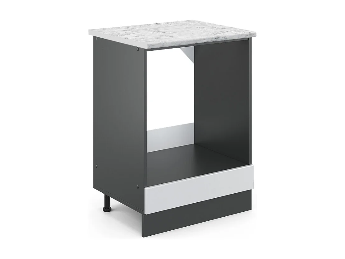 Armario para horno empotrado blanco alto brillo 60x60x81.6 r-line