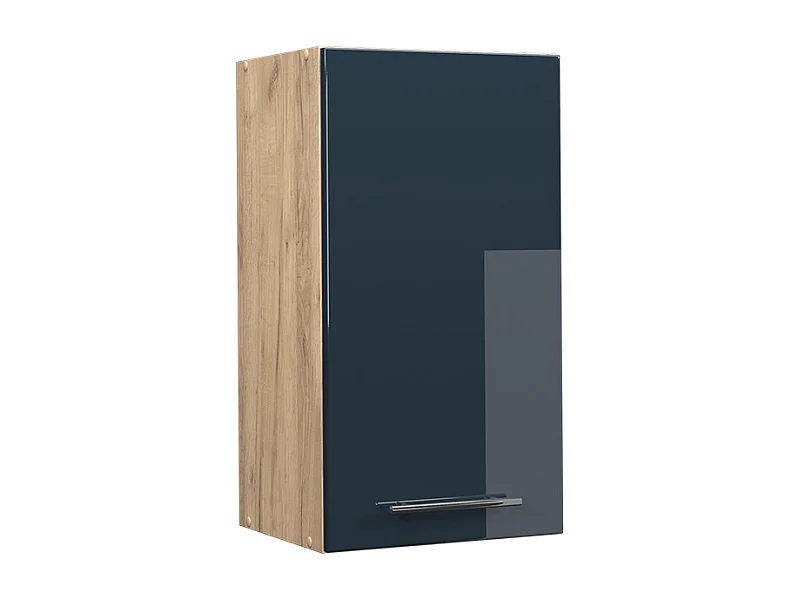 Armario colgante azul oscuro alto brillo 40x34.1x72 fame-line