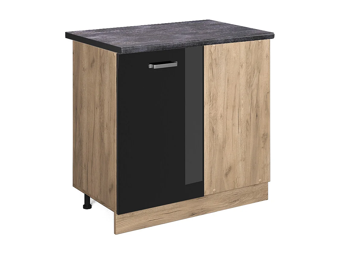 Meuble dangle noir haute brillance 86x60x81.6 r-line