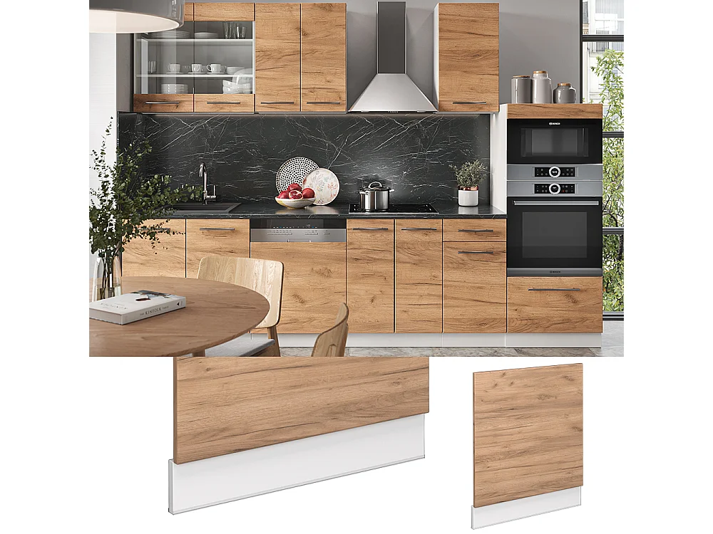 Panel frontal roble dorado 60x1.6x67.4 fame-line