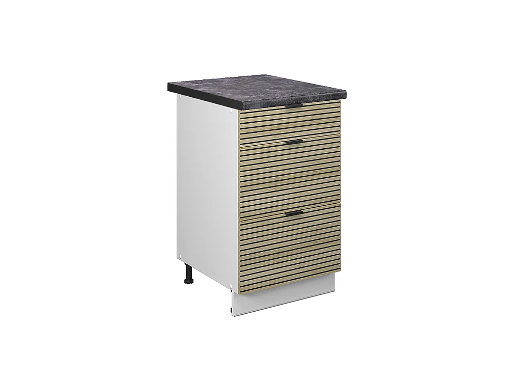 Mobiletto base per cucina pannello in quercia 50x60x82 fame-line