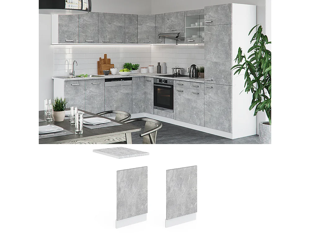 Panel frontal hormigón 45x1.6x57.2 r-line