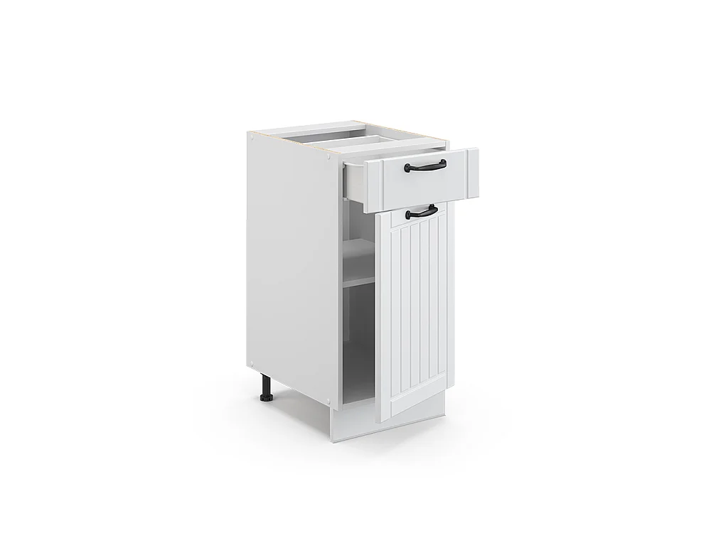 Mobiletto base per cucina Bianco rustico 40x51.6x82 fame-line