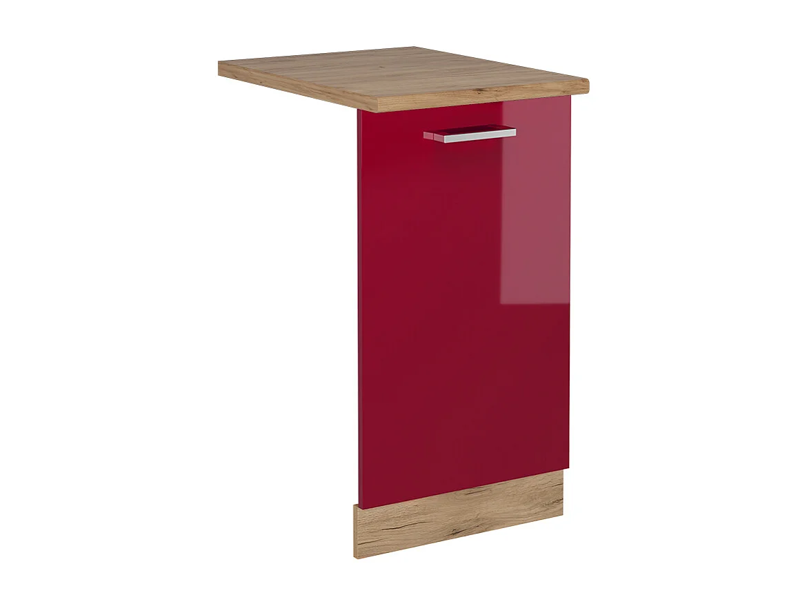 Façade de lave-vaisselle rouge brillant 45x1.6x81.8 r-line