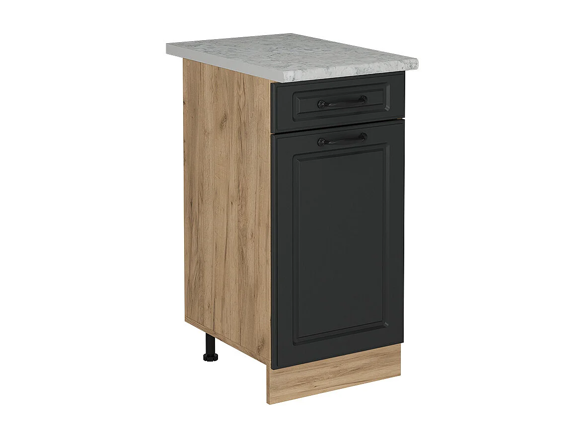 Mueble bajo de cocina antracita casa de campo 40x60x81.6 r-line