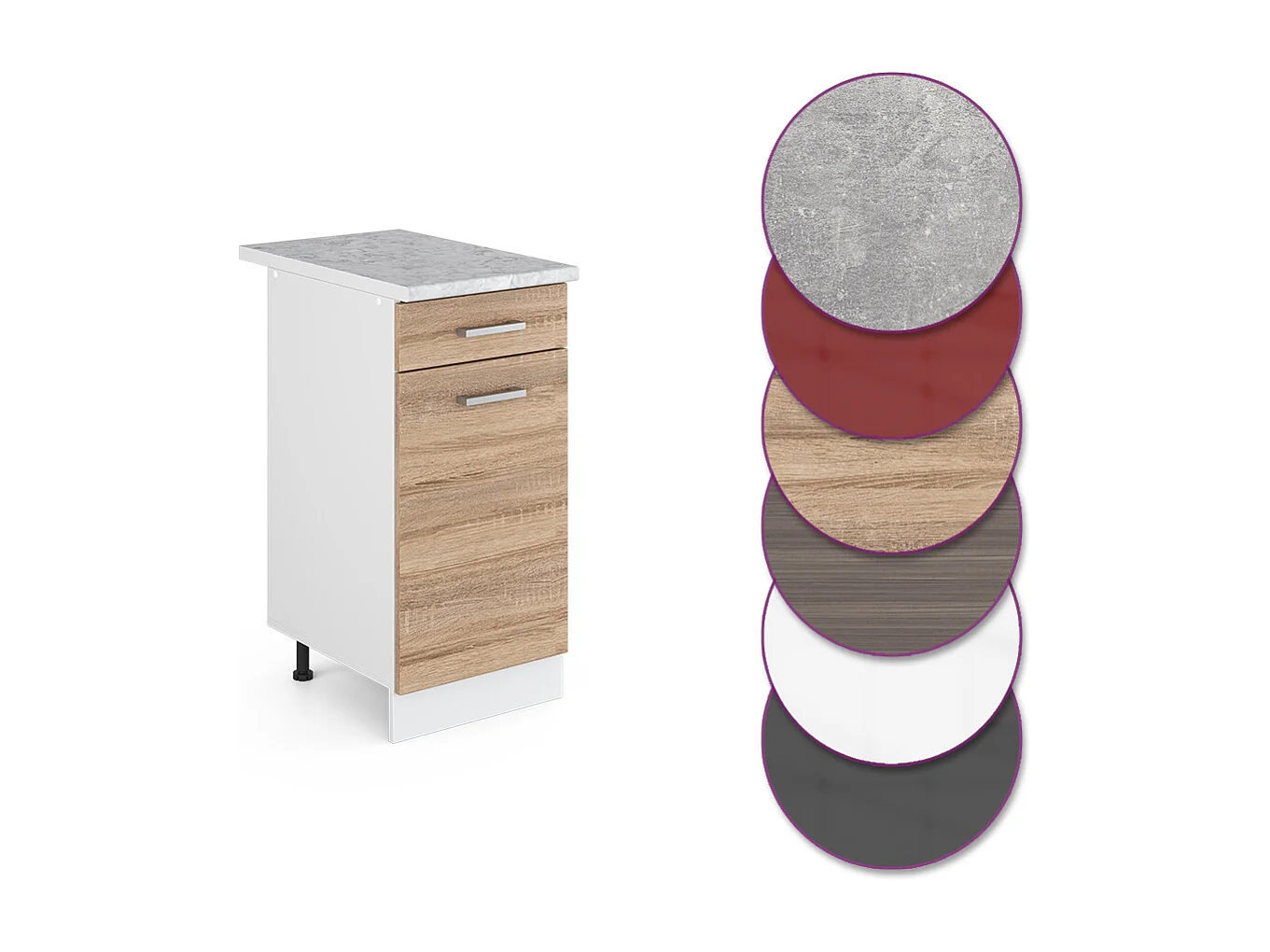 Meuble cuisine sonoma 40x60x81.6 r-line