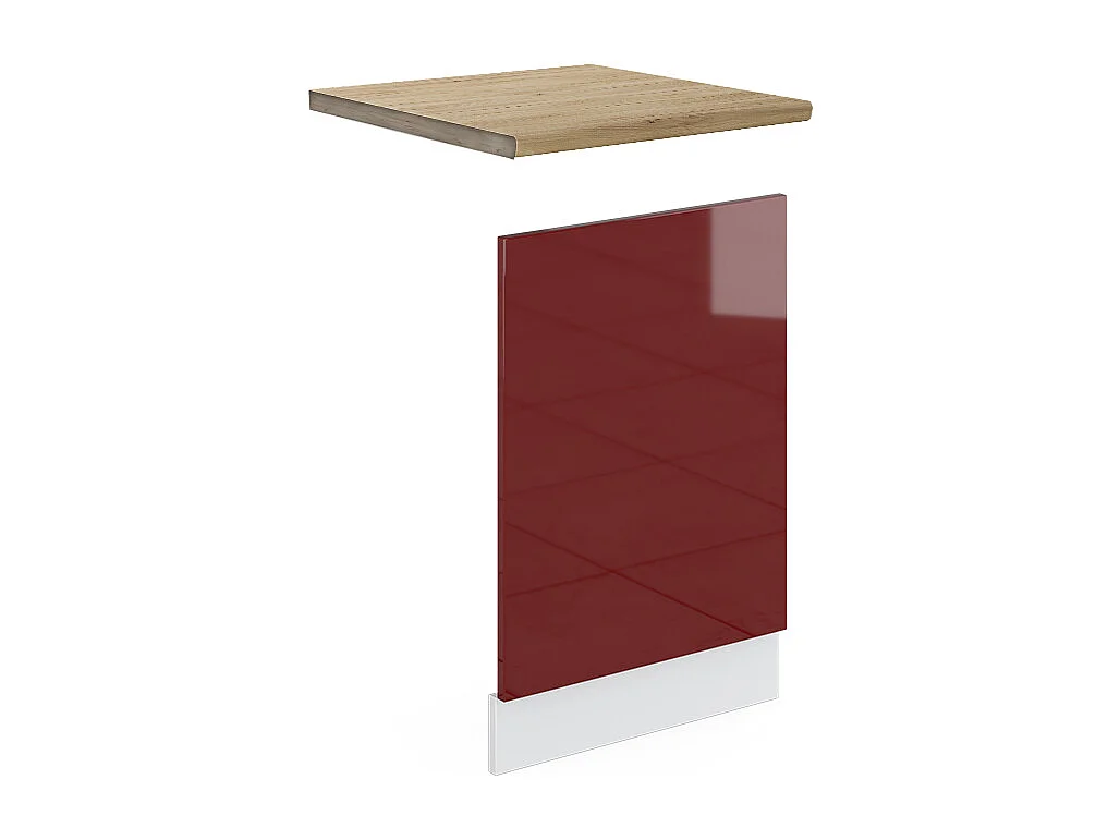 Panel frontal rojo de alto brillo 45x1.6x57.2 r-line