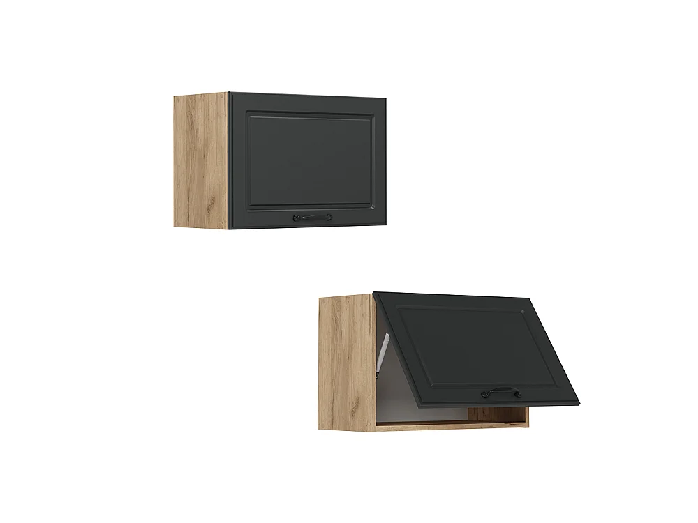 Elément haut de cuisine anthracite campagne 60x31x40 r-line