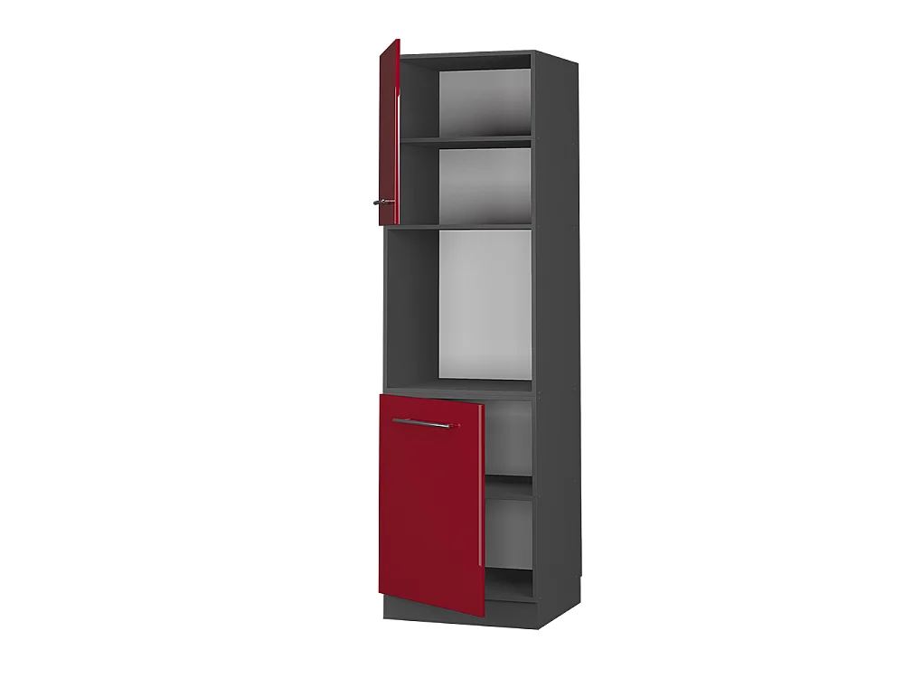 Mobile per forno da incasso Bordeaux lucido 60x58x206.8 fame-line