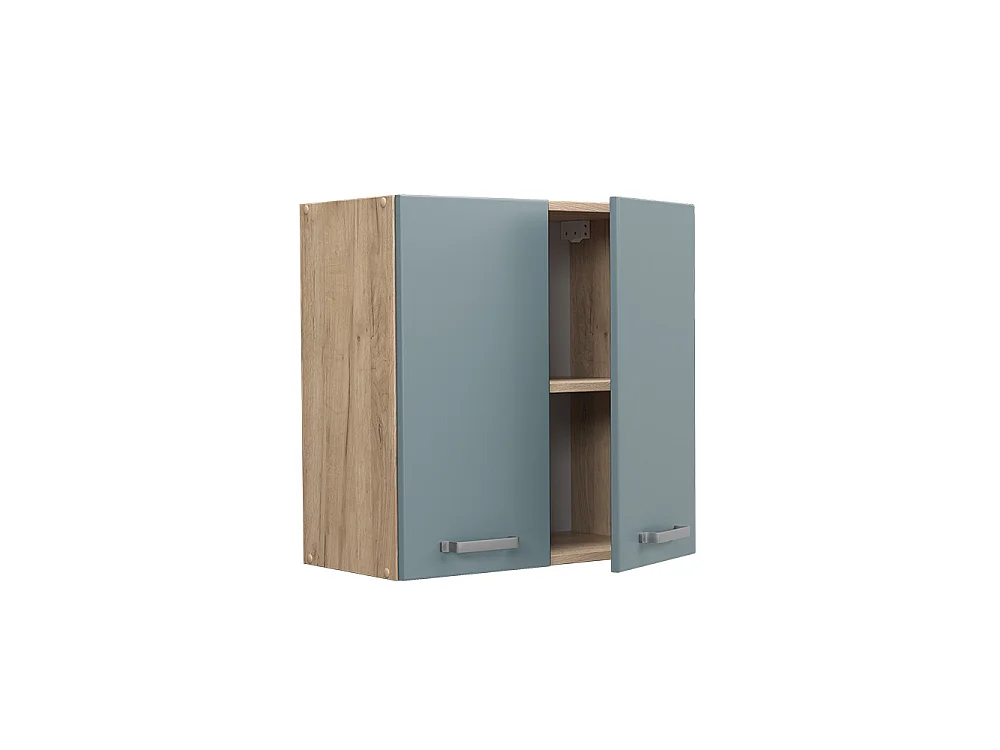 Elément haut de cuisine bleu-gris 60x31x60 r-line