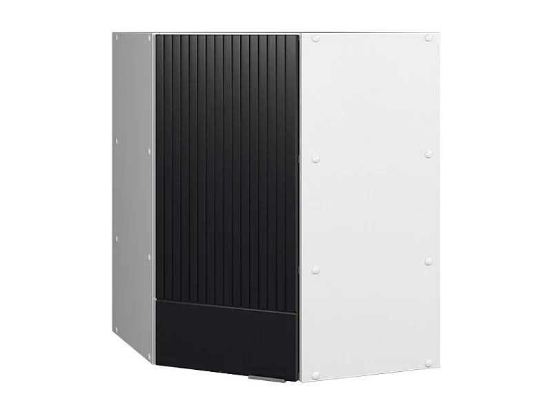 Hoek hangkast zwart gestreept 57x34.1x72 fame-line