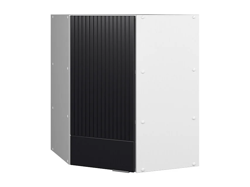 Armario colgante de esquina rayas negras 57x34.1x72 fame-line