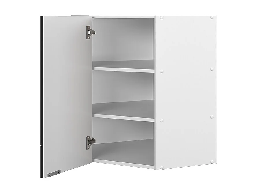 Armario colgante de esquina rayas negras 57x34.1x72 fame-line