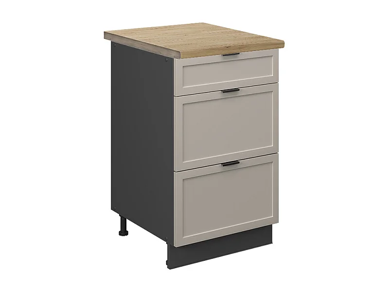 Meuble cuisine grisbeige 50x60x82 fame-line