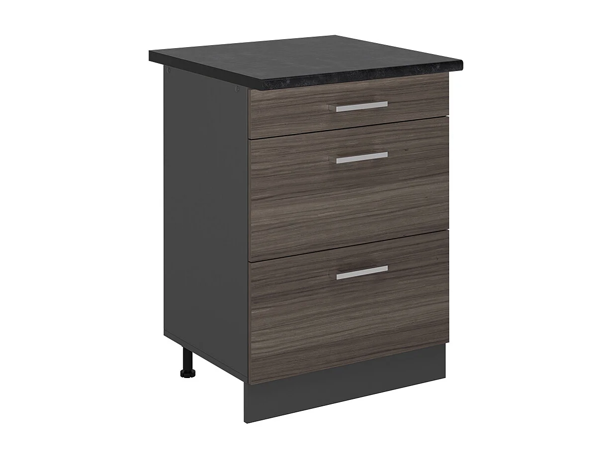 Meuble cuisine gris noble 60x60x81.6 r-line