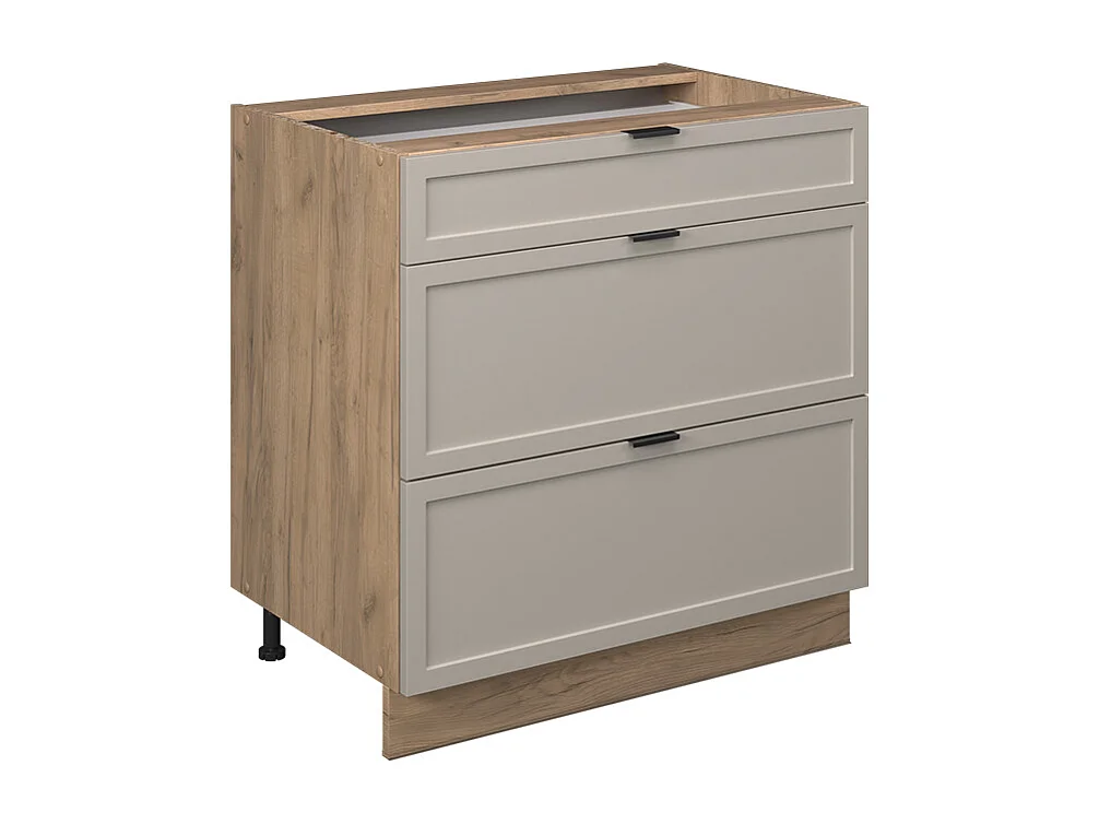 Meuble cuisine grisbeige 80x51.6x82 fame-line