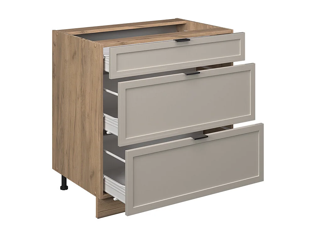 Meuble cuisine grisbeige 80x51.6x82 fame-line