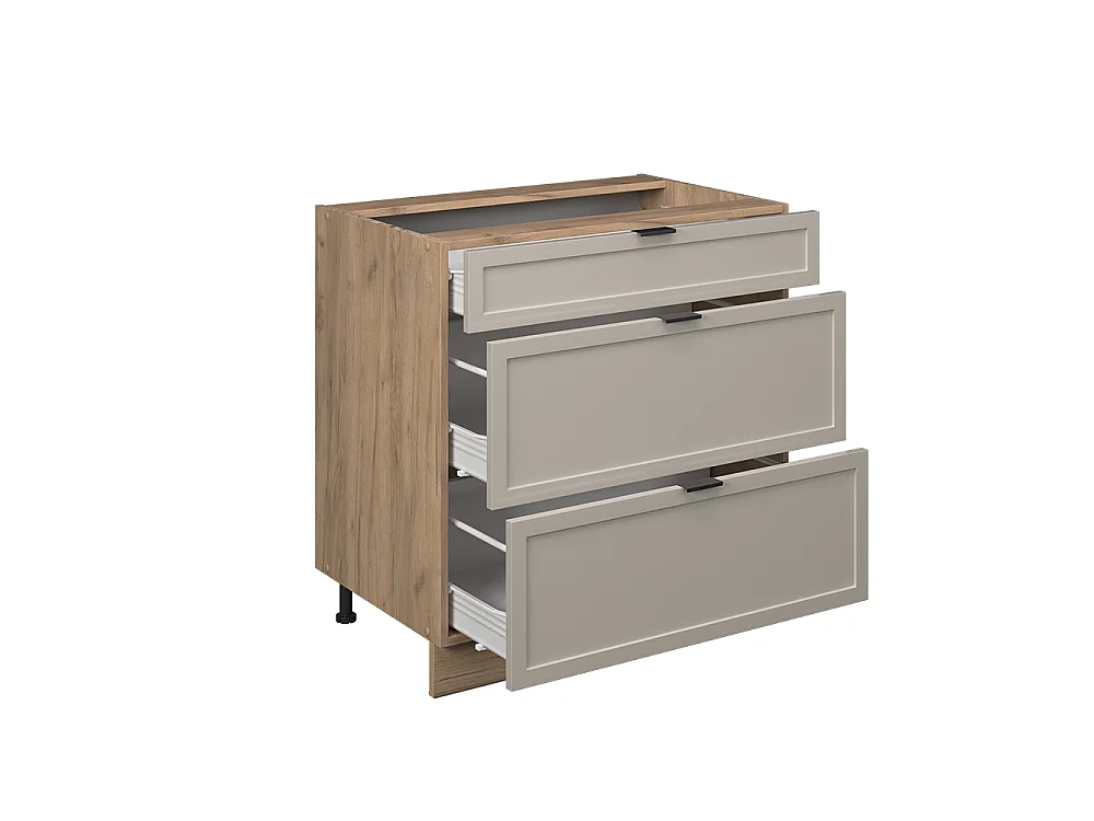 Meuble cuisine grisbeige 80x51.6x82 fame-line