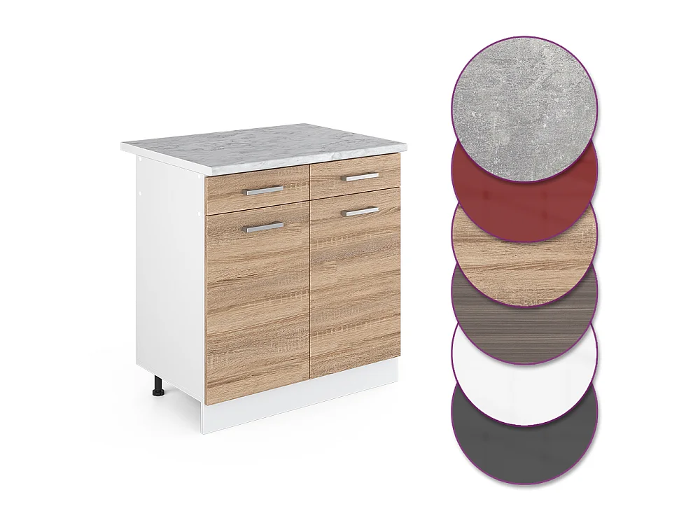 Meuble cuisine sonoma 60x60x81.6 r-line