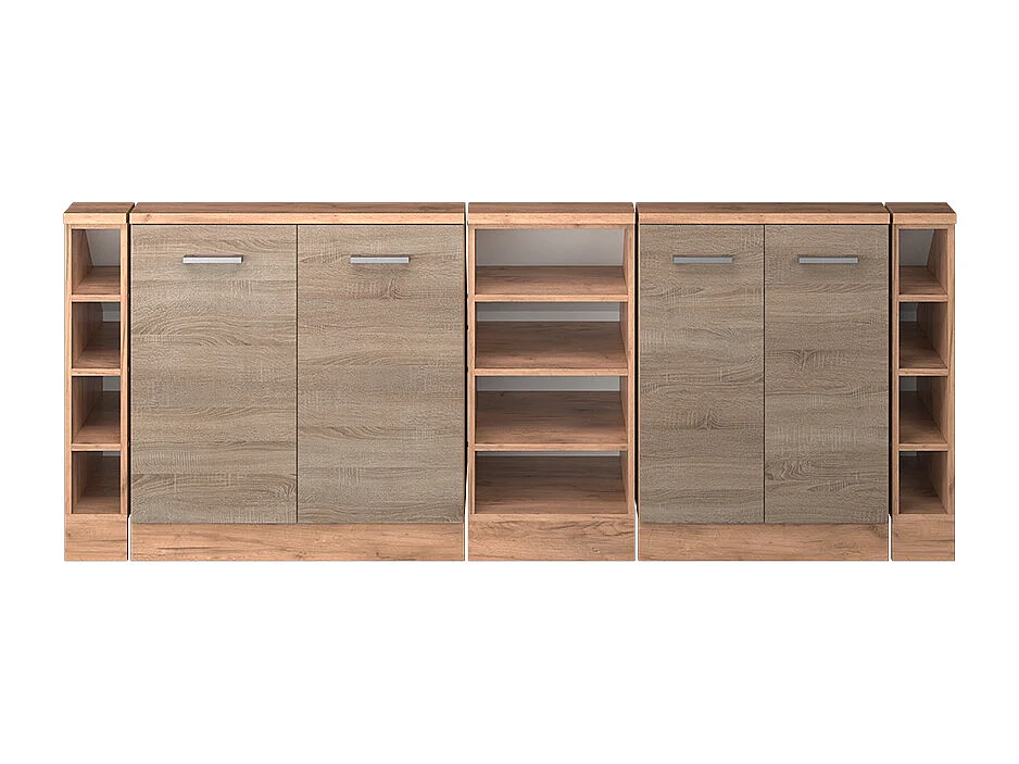 Armario de cocina para techo inclinado sonoma 215x46x81.6 r-line