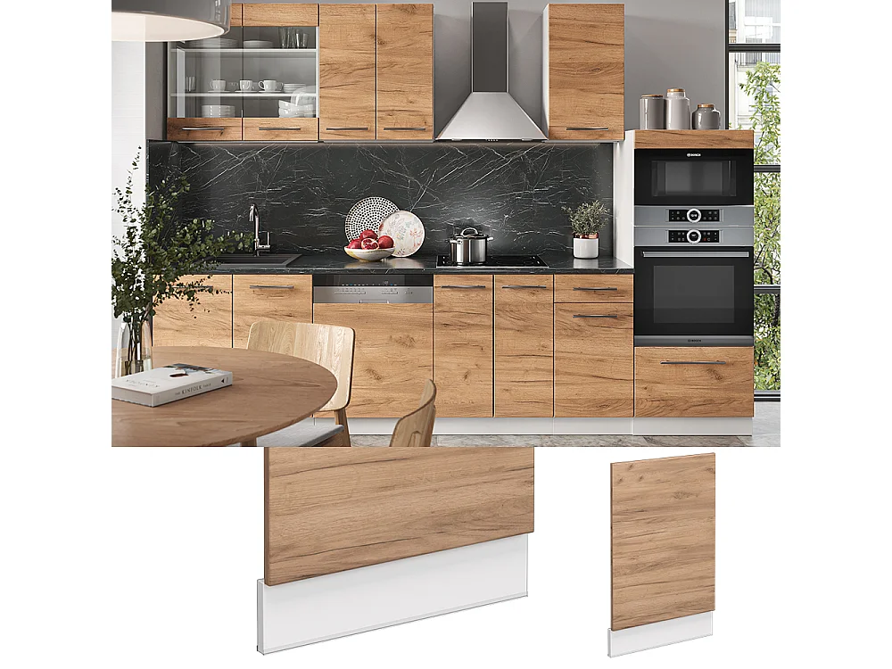 Panel frontal roble dorado 45x1.6x67.4 fame-line