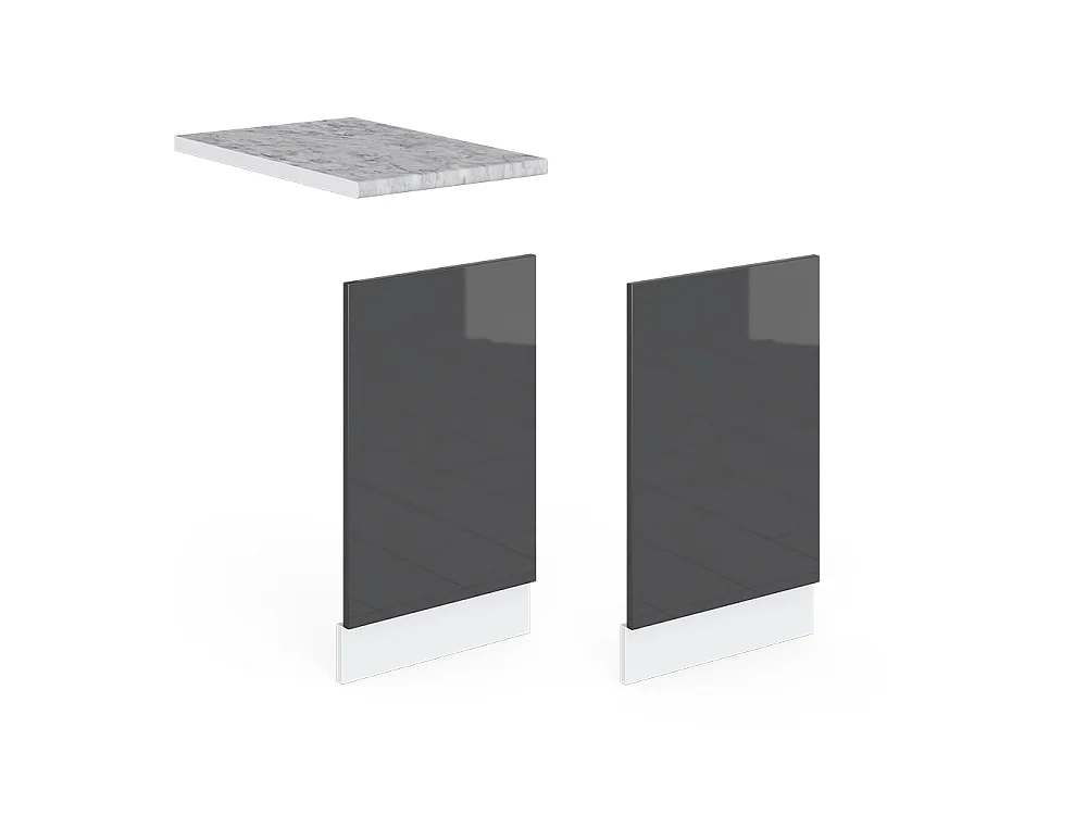 Panel frontal antracita alto brillo 45x1.6x57.2 r-line