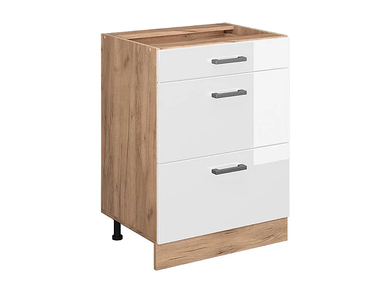 Küchenunterschrank weiß hochglanz 60x46x81.6 r-line