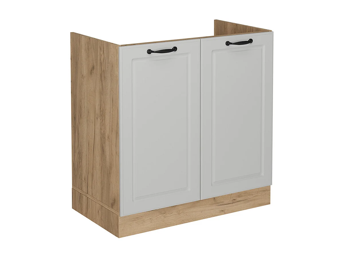 Armario bajo para fregadero blanco casa de campo 80x46x81.6 r-line