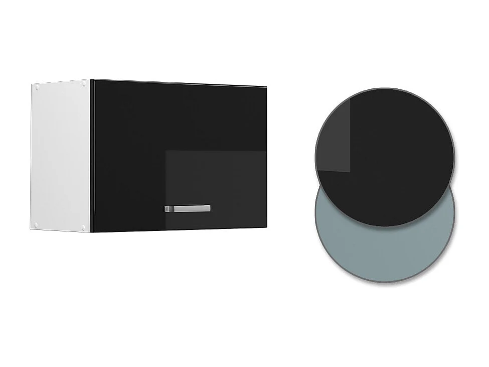 Armario colgante negro brillo intenso 60x31x40 r-line