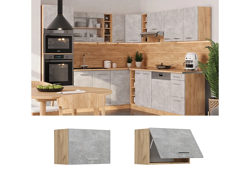 Armario colgante hormigón 60x31x40 r-line