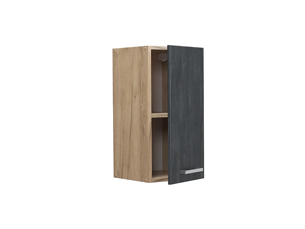 Wall cabinet black concrete 30x31x60 r-line