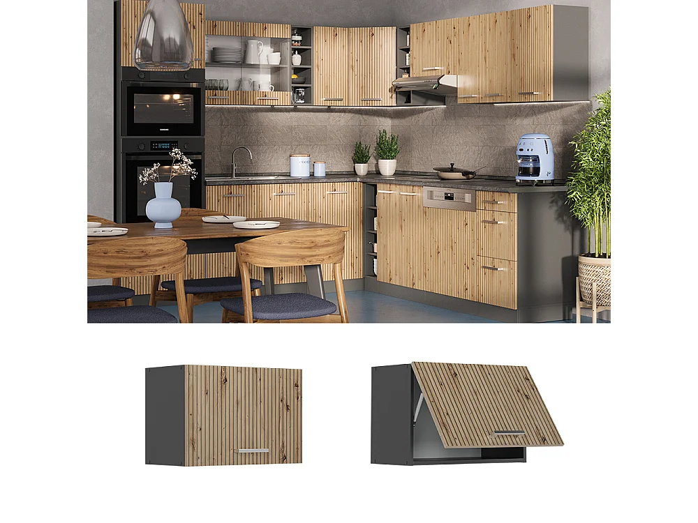 Armario colgante roble artesanal 60x31x40 r-line