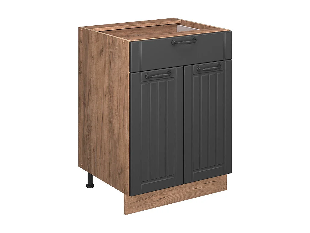 Meuble cuisine gris foncé 60x60x82 fame-line