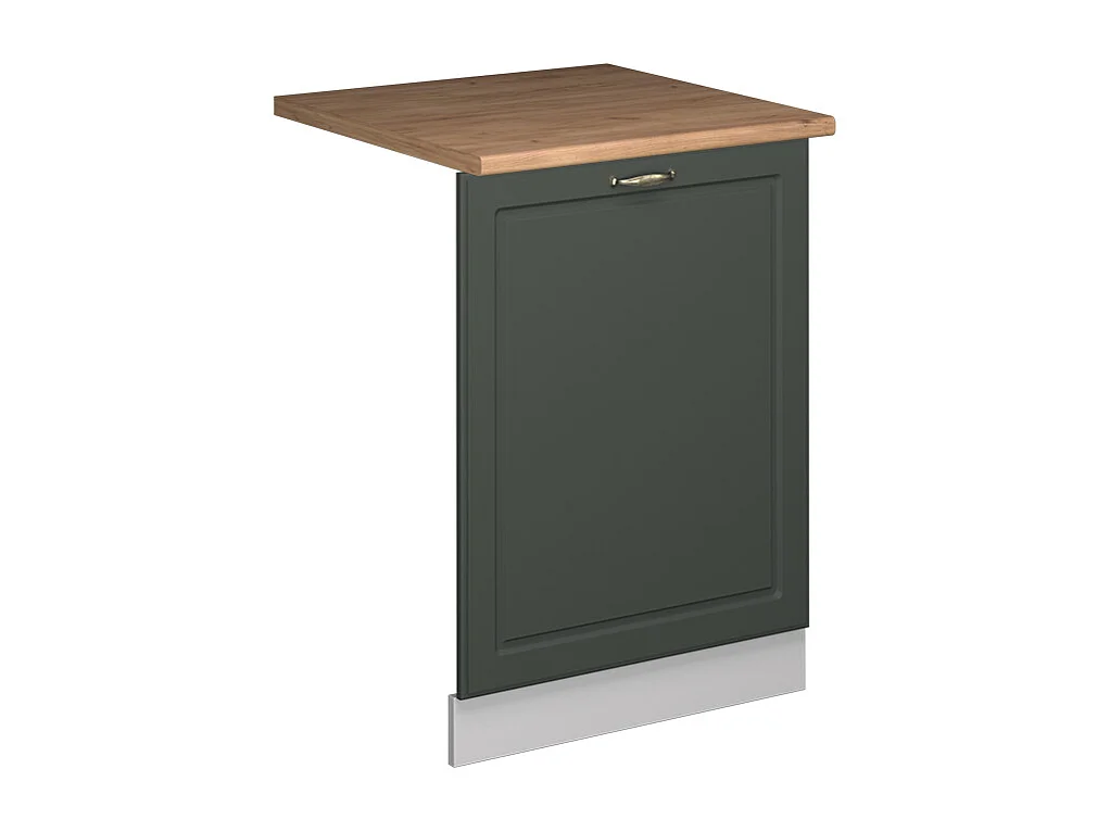 Panel frontal del lavavajillas verde dorado casa de campo 60x1.6x81.8 fame-line