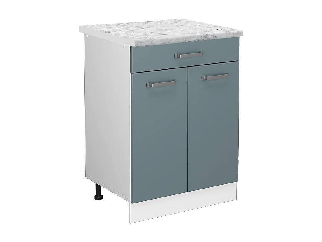 Meuble cuisine bleu-gris 60x60x81.6 r-line