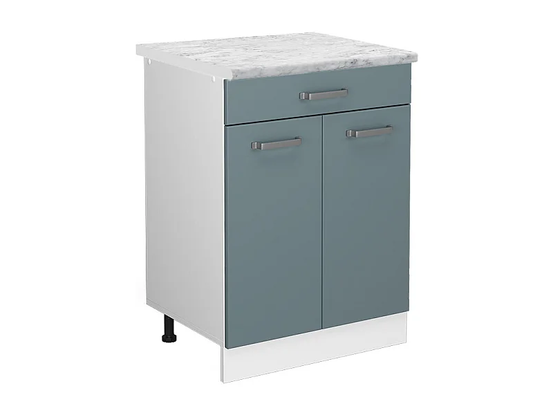 Meuble cuisine bleu-gris 60x60x81.6 r-line