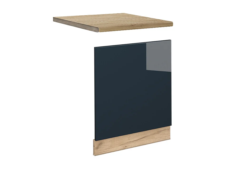 Panel frontal azul oscuro alto brillo 60x1.6x67.4 fame-line