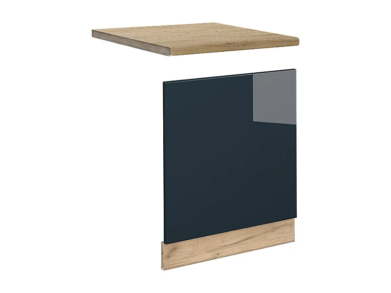 Panel przedni ciemnoniebieski wysoki połysk 60x1.6x67.4 fame-line