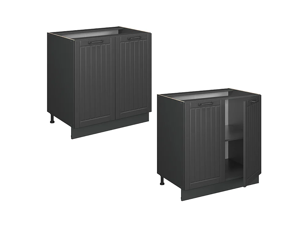 Køkkenskab mørkegrå/antracit 80x51.6x82 fame-line