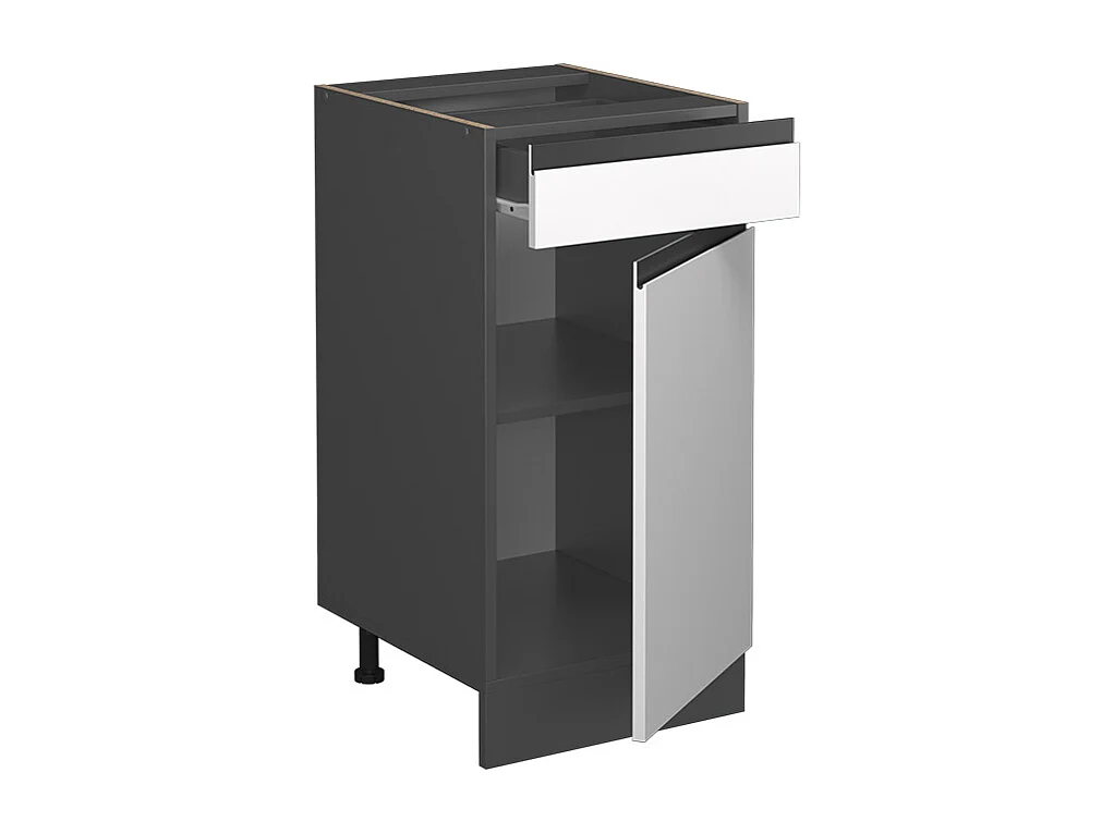 Mobiletto base per cucina bianco 40x60x81.6 r-line