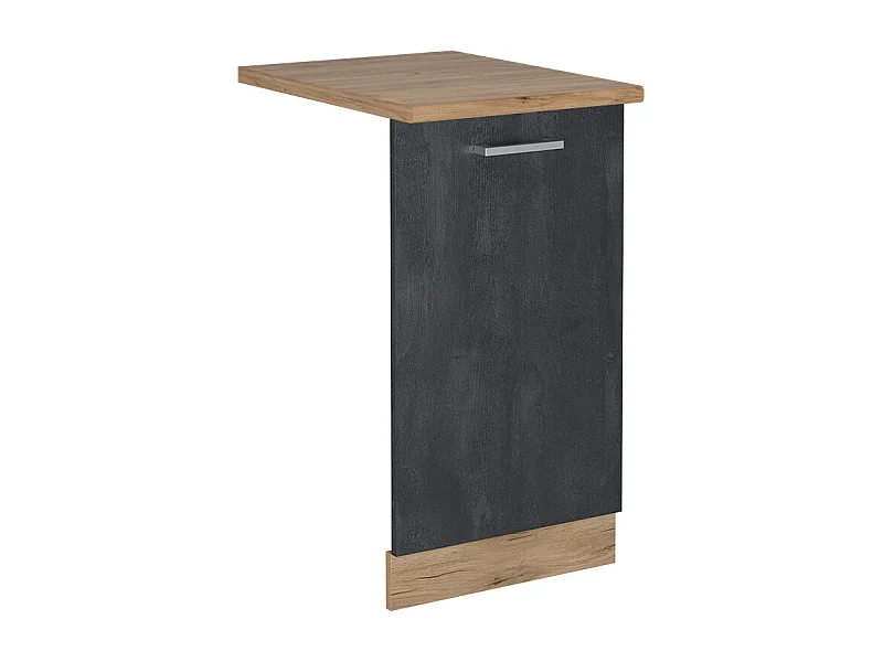 Vaatwasserfrontpaneel zwart beton 45x1.6x81.8 r-line