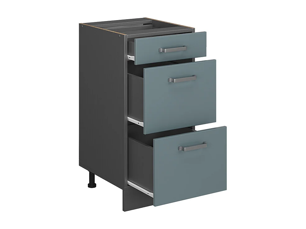 Meuble cuisine bleu-gris 40x46x81.6 r-line