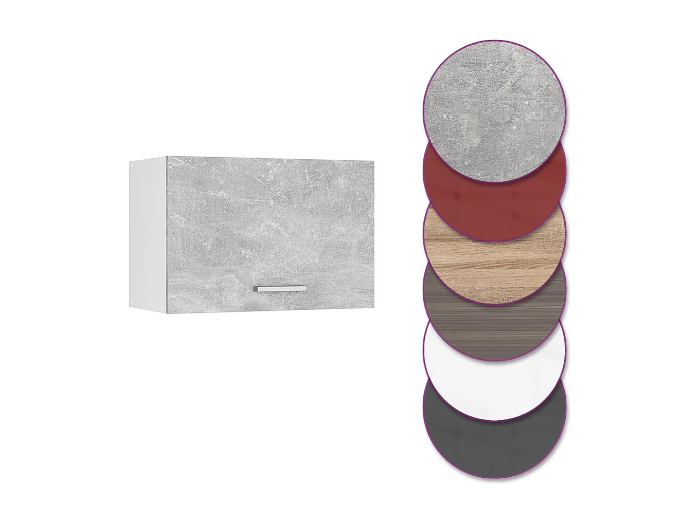 Armario colgante hormigón 60x31x40 r-line