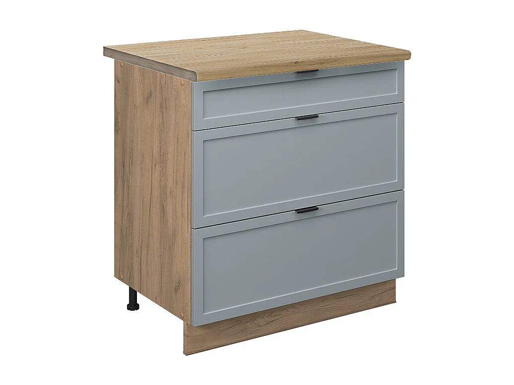 Küchenunterschrank hellblau-grau 80x60x82 fame-line